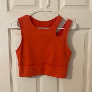 Lululemon Red Asymmetric Top